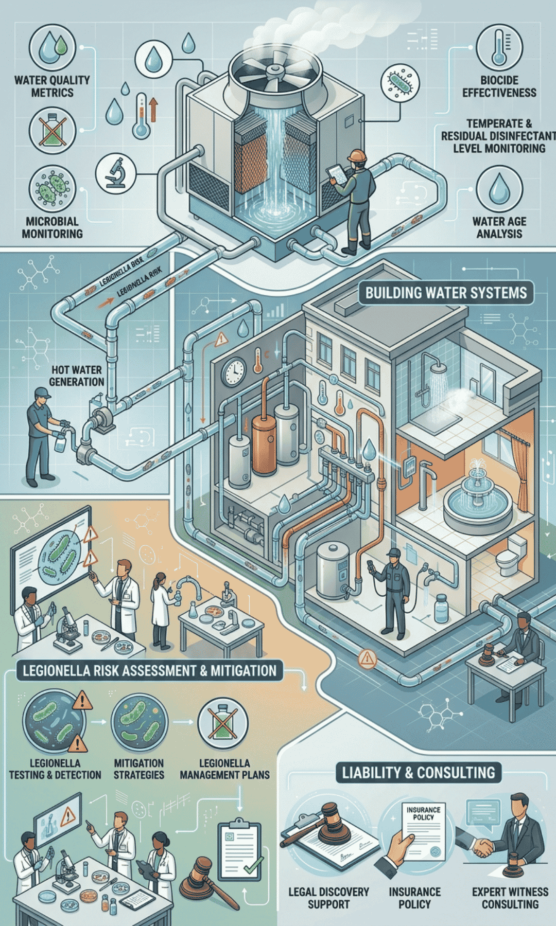 Cooling Towers, Building Water Systems, and Legionella Liability